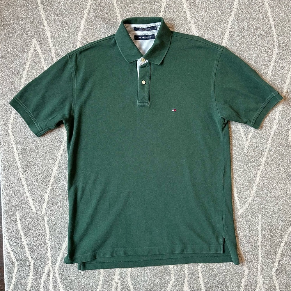 Tommy Hilfiger Classic Green Short Sleeve Polo Shirt